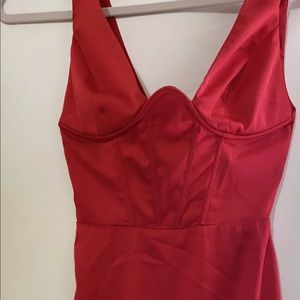 Oh Polly Steal Your Heart Underwired Satin Dress